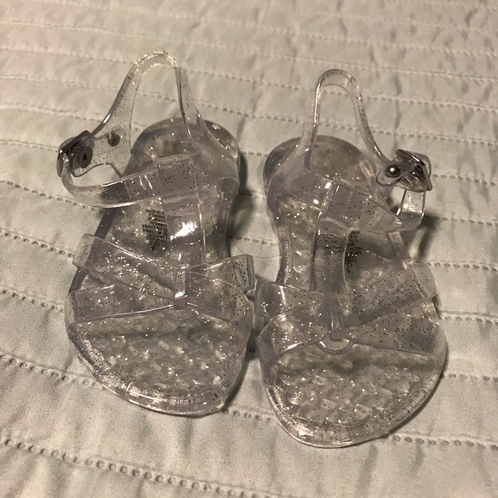 Never Used Clear Jelly Sandals
